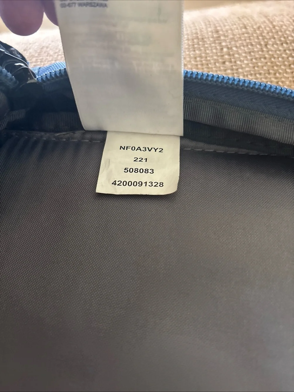 EUC THE NORTH FACE Vault Backpack - Blue Adjustable Padded Shoulders Unisex